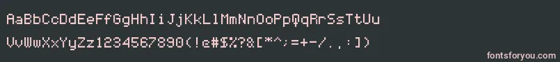 フォントCodersCrux – 黒い背景にピンクのフォント