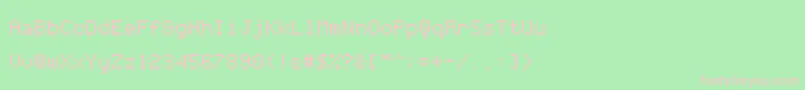 フォントCodersCrux – 緑の背景にピンクのフォント