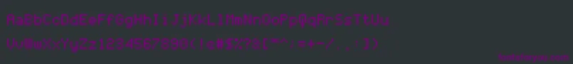 フォントCodersCrux – 黒い背景に紫のフォント