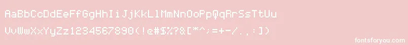 フォントCodersCrux – ピンクの背景に白い文字