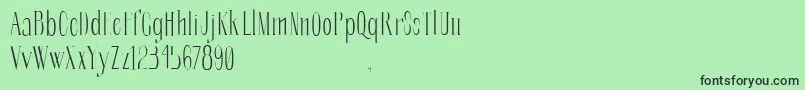 SoberbaserifRegular Font – Black Fonts on Green Background