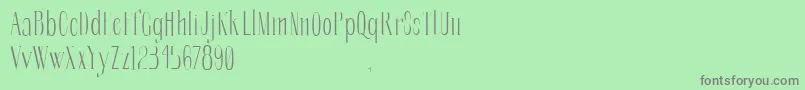 SoberbaserifRegular Font – Gray Fonts on Green Background