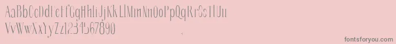 SoberbaserifRegular Font – Gray Fonts on Pink Background