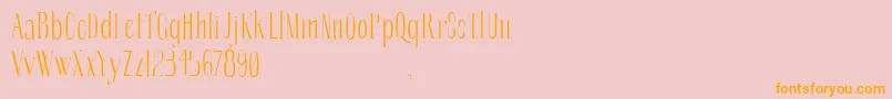 SoberbaserifRegular Font – Orange Fonts on Pink Background