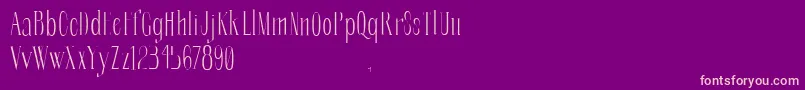 SoberbaserifRegular Font – Pink Fonts on Purple Background