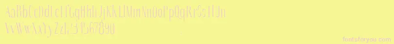 SoberbaserifRegular Font – Pink Fonts on Yellow Background