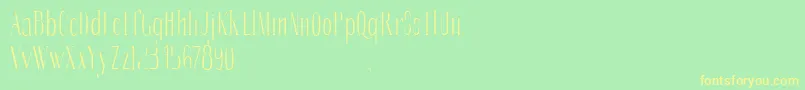 SoberbaserifRegular Font – Yellow Fonts on Green Background