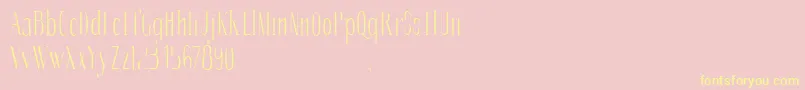 SoberbaserifRegular Font – Yellow Fonts on Pink Background