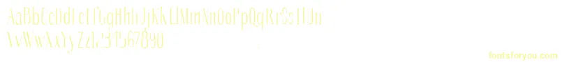 SoberbaserifRegular Font – Yellow Fonts on White Background