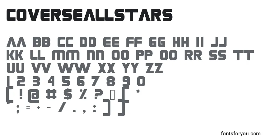 Schriftart CoverseAllstars – Alphabet, Zahlen, spezielle Symbole