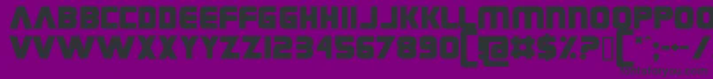 フォントCoverseAllstars – 紫の背景に黒い文字
