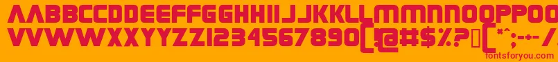 CoverseAllstars Font – Red Fonts on Orange Background