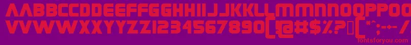 CoverseAllstars Font – Red Fonts on Purple Background