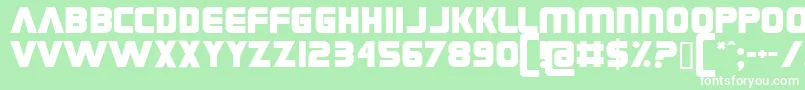 CoverseAllstars Font – White Fonts on Green Background
