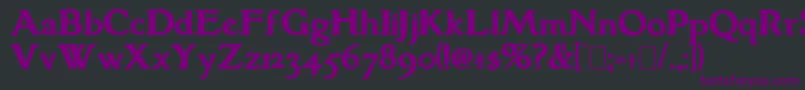 GranthamBold Font – Purple Fonts on Black Background