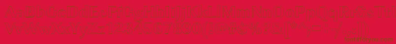 ImperialouXboldRegular Font – Brown Fonts on Red Background