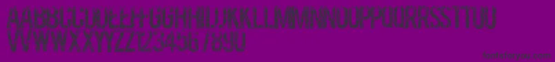 Czcionka Grassevent – czarne czcionki na fioletowym tle