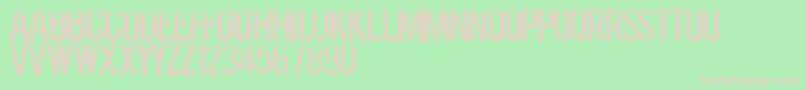 Grassevent-Schriftart – Rosa Schriften auf grünem Hintergrund