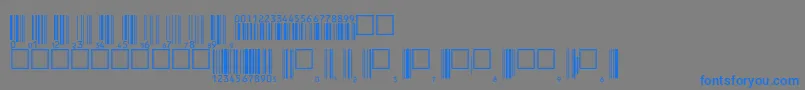 Upcbwrp36tt Font – Blue Fonts on Gray Background