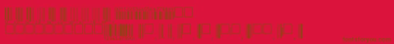 Upcbwrp36tt Font – Brown Fonts on Red Background