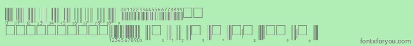 Upcbwrp36tt Font – Gray Fonts on Green Background