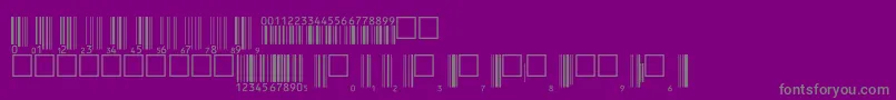 Upcbwrp36tt Font – Gray Fonts on Purple Background