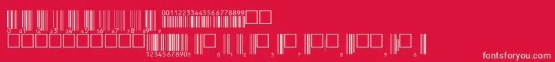 Upcbwrp36tt Font – Pink Fonts on Red Background