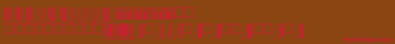Upcbwrp36tt Font – Red Fonts on Brown Background