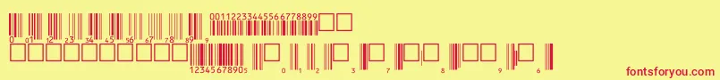 fuente Upcbwrp36tt – Fuentes Rojas Sobre Fondo Amarillo