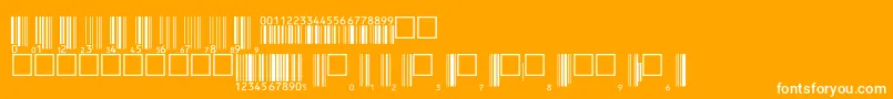 Upcbwrp36tt Font – White Fonts on Orange Background