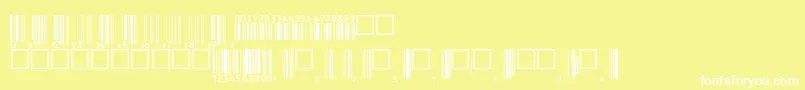 Upcbwrp36tt Font – White Fonts on Yellow Background