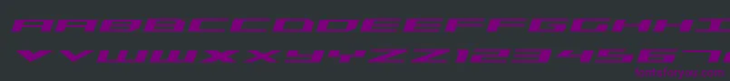 Triremeexpital Font – Purple Fonts on Black Background
