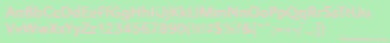 GroteskstdRegular Font – Pink Fonts on Green Background