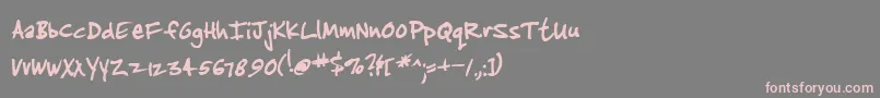 fuente Jenkt – Fuentes Rosadas Sobre Fondo Gris