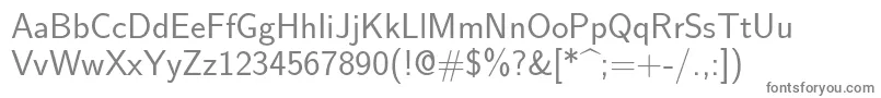 フォントLmsans17Regular – 白い背景に灰色の文字