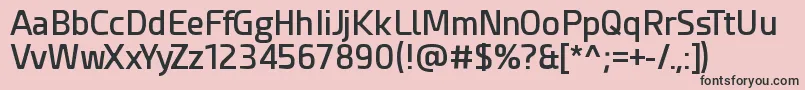 EsphimereSemiBold Font – Black Fonts on Pink Background