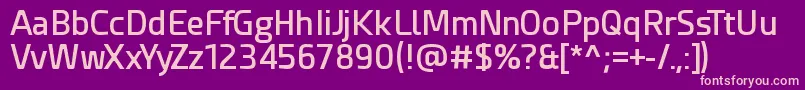 EsphimereSemiBold-Schriftart – Rosa Schriften auf violettem Hintergrund