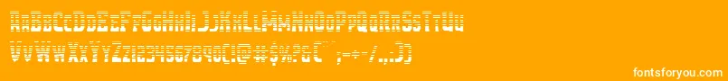 Demonpriestgrad Font – White Fonts on Orange Background