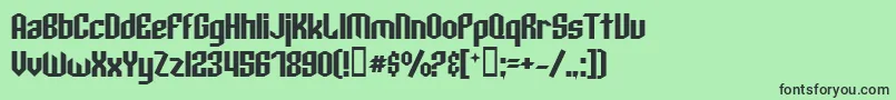 ArcheryBlack Font – Black Fonts on Green Background