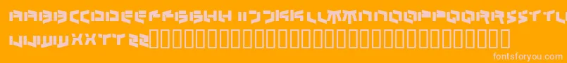 Шрифт BedlamAbsolute – розовые шрифты на оранжевом фоне