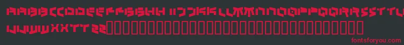 BedlamAbsolute Font – Red Fonts on Black Background