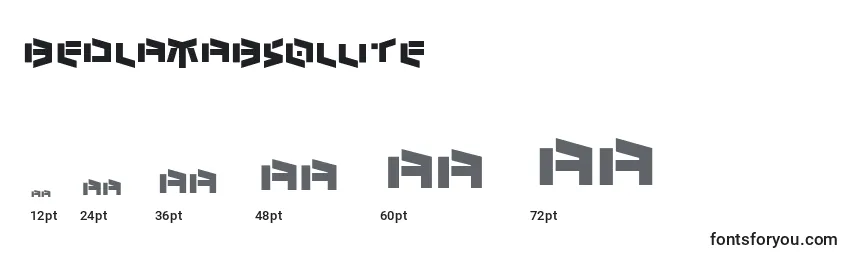 BedlamAbsolute Font Sizes