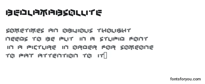 Review of the BedlamAbsolute Font