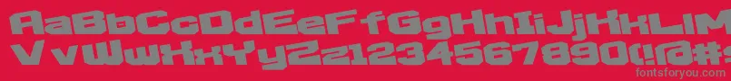 D3EgoistismExtra Font – Gray Fonts on Red Background