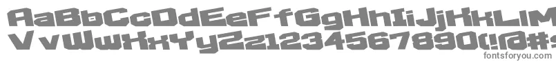 フォントD3EgoistismExtra – 白い背景に灰色の文字