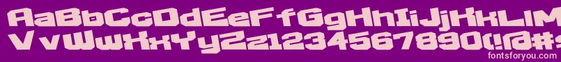 D3EgoistismExtra Font – Pink Fonts on Purple Background
