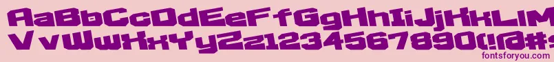D3EgoistismExtra Font – Purple Fonts on Pink Background