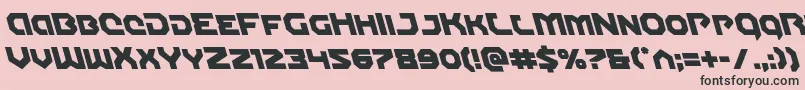 Gunnerstormleft Font – Black Fonts on Pink Background