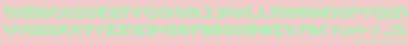 Gunnerstormleft Font – Green Fonts on Pink Background