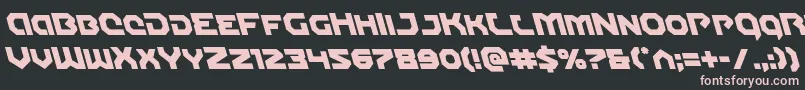 Gunnerstormleft Font – Pink Fonts on Black Background